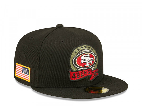 New Era San Francisco 49ers Salute to Service 2022 Fitted 59Fifty Cap