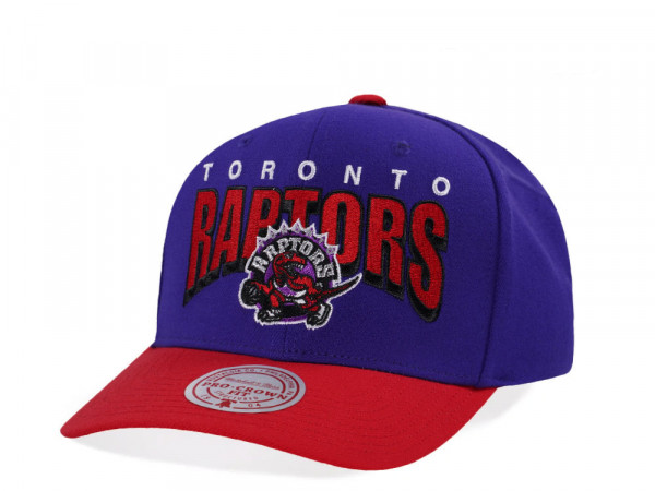 Mitchell & Ness Toronto Raptors Hardwood Classic Pro Crown Fit Purple Snapback Cap