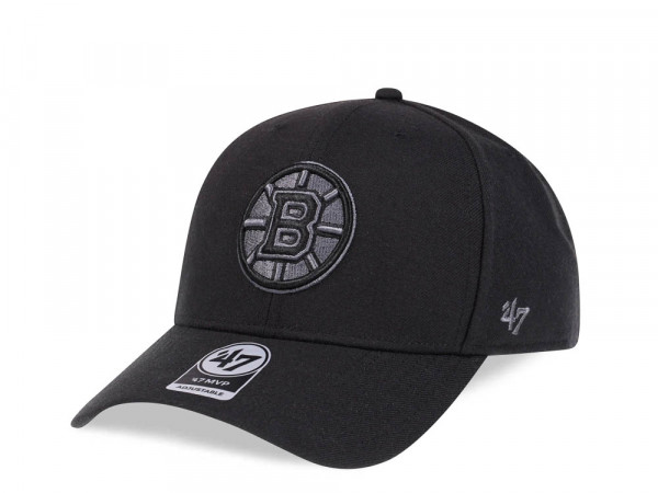 47Brand Boston Bruins Black Classic Snapback Cap