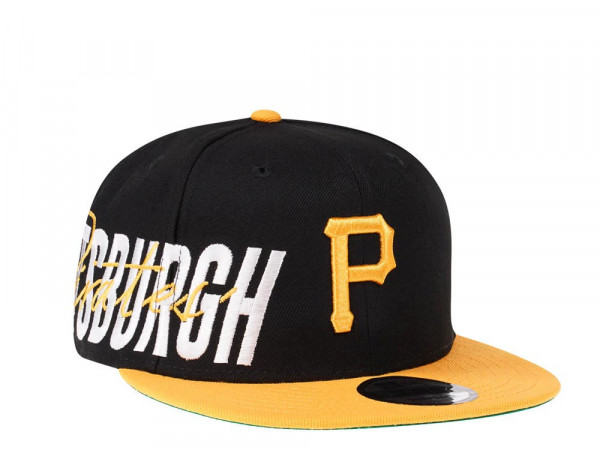 New Era Pittsburgh Pirates Black Sidefront Edition 9Fifty Snapback Cap