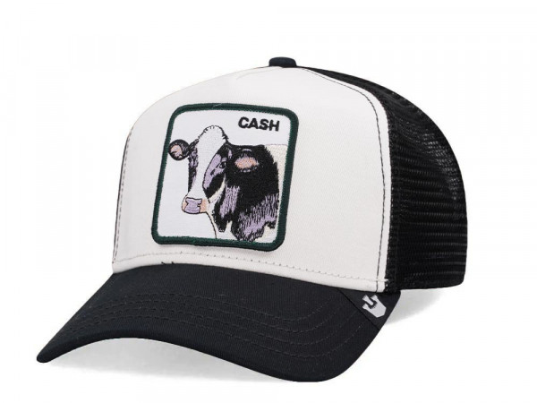 Goorin Bros The Cash Cow Black White Trucker Snapback Cap