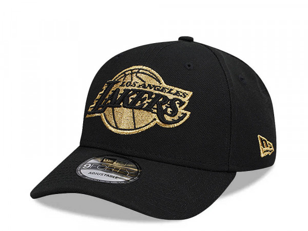 New Era Los Angeles Lakers Black Gold Logo Edition 9Forty Snapback Cap