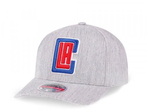 Mitchell & Ness Los Angeles Clippers Heather Red Line Flex Snapback Cap