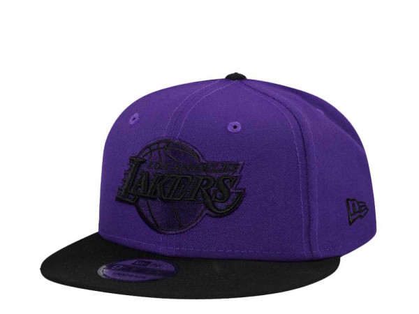 New Era Los Angeles Lakers Purple Black Two Tone Edition 9Fifty Snapback Cap