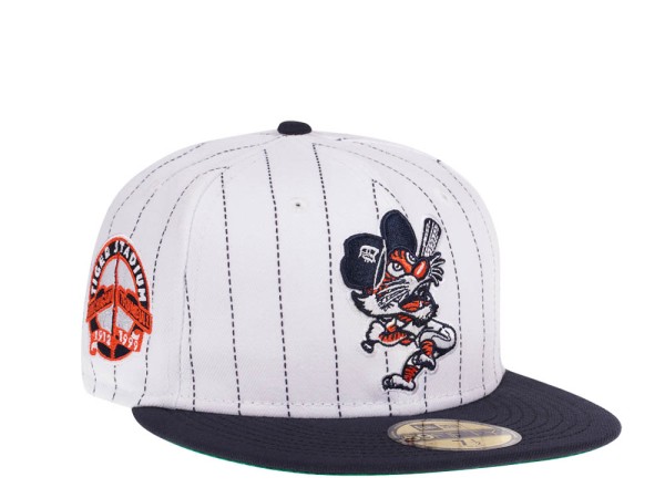 New Era Detroit Tigers Stadium Patch Pinstripe Throwback Edition 59Fifty Fitted Cap