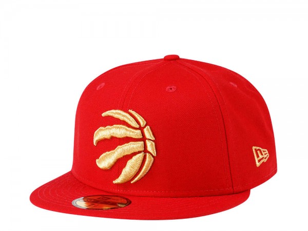 New Era Toronto Raptors Gold Red Edition 59Fifty Fitted Cap