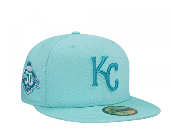 New Era Kansas City Royals 50th Anniversary Teal Edition 59Fifty Fitted Cap