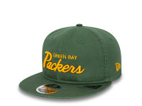 New Era Green Bay Packers Retro Dark Green 9Fifty Retro Crown Snapback Cap
