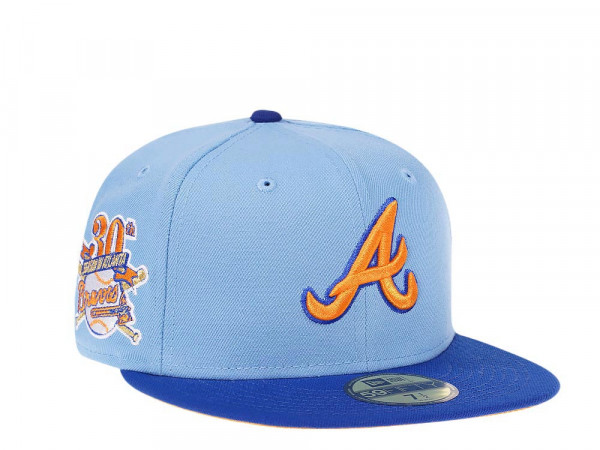 New Era Atlanta Braves 30th Anniversary Cool Mango Prime Edition 59Fifty Fitted Cap