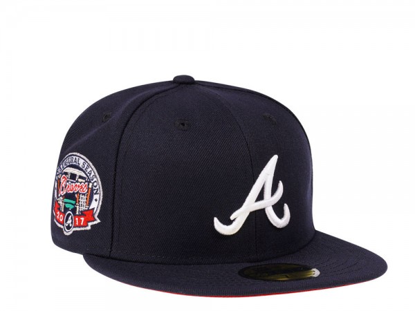 New Era Atlanta Braves Inaugural Season 2017 Navy and Red Edition 59Fifty Fitted Cap