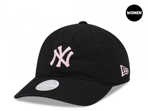 New Era New York Yankees Black Pink Womens 9Twenty Strapback Cap