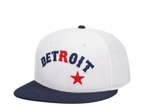 American Needle Detroit Stars Archive 400 Two Tone Casual Snapback Cap