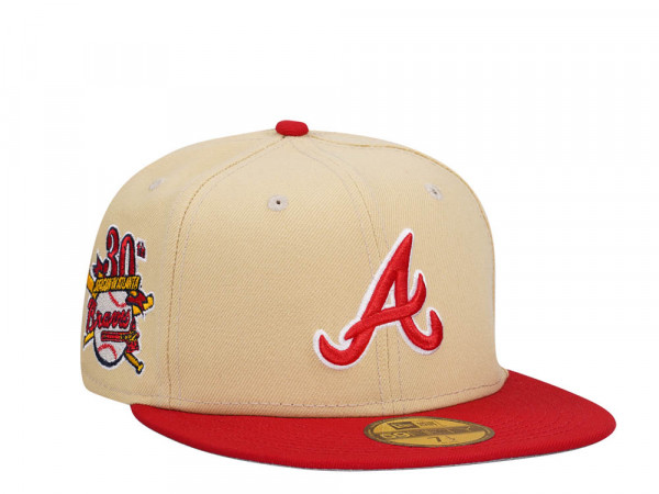 New Era Atlanta Braves 30th Anniversary Vegas Cold Two Tone Edition 59Fifty Fitted Cap