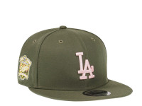 New Era Los Angeles Dodgers 40th Anniversary Olive and Pink Edition 9Fifty Snapback Cap