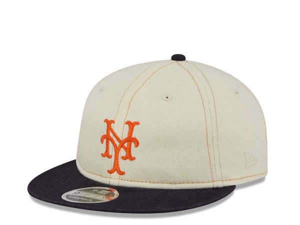 New Era New York Mets Retro Crown Chrome Denim 9Fifty Strapback Cap