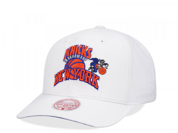 Mitchell & Ness New York Knicks All in Pro White Snapback Cap