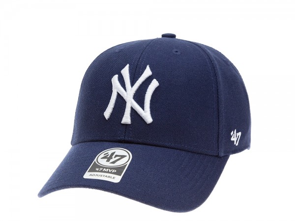 47brand New York Yankees MVP Curved Light Navy Strapback Cap