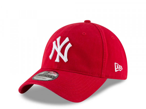 New Era New York Yankees Scarlet Red Core Classic 9Twenty Strapback Cap
