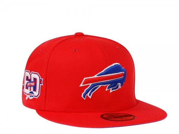 New Era Buffalo Bills 60th Anniversary Red Edition 59Fifty Fitted Cap