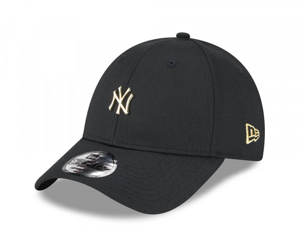New Era New York Yankees Pin Black 9Forty Strapback Cap