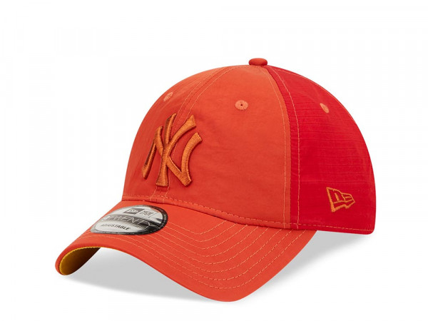 New Era New York Yankees Multi Texture Orange Red 9Twenty Strapback Cap