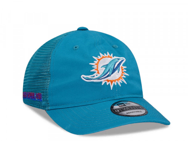 New Era Miami Dolphins Super Bowl VII Teal Trucker Edition 9Twenty Snapback Cap