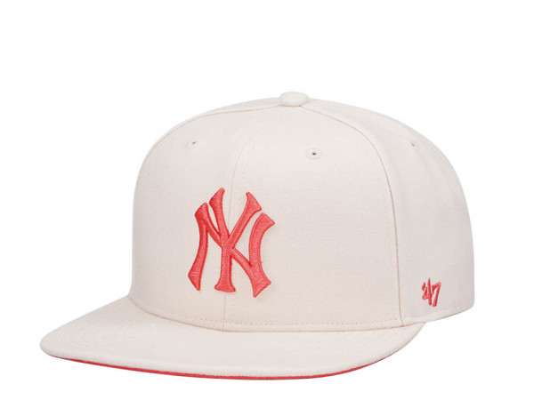 47Brand New York Yankees Natural Ballpark Captain MVP Snapback Cap