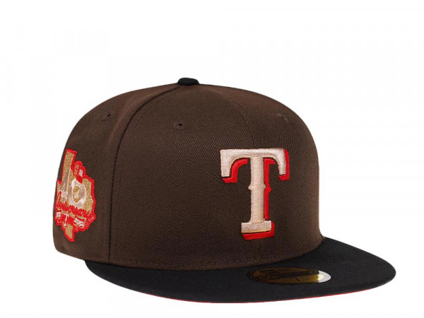 New Era Texas Rangers 40th Anniversary Chocolate Two Tone Prime Edition 59Fifty Fitted Cap