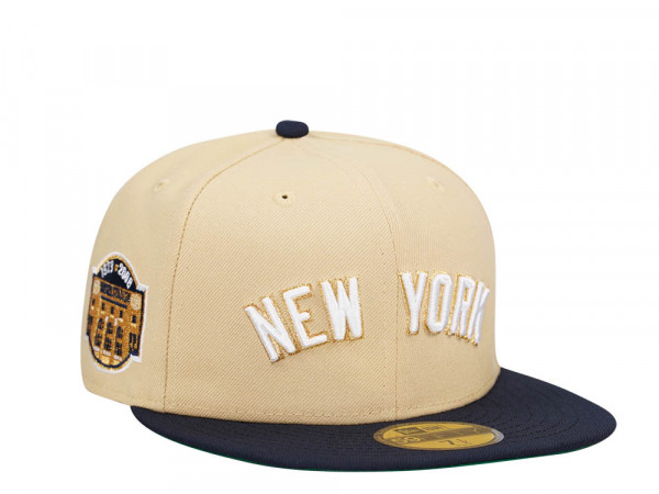 New Era New York Yankees Yankees Stadium Patch Vegas Throwback Two Tone Edition 59Fifty Fitted Cap
