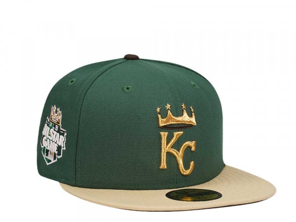 New Era Kansas City Royals All Star Game 2012 Mud Green Two Tone Edition 59Fifty Fitted Cap