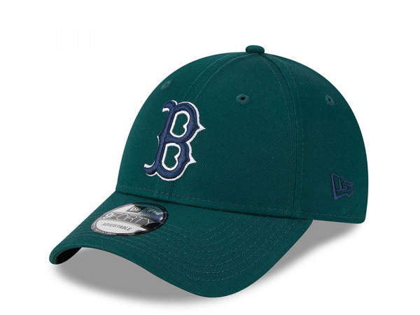 New Era Boston Red Sox Essential League Dark Green 9Forty Strapback Cap