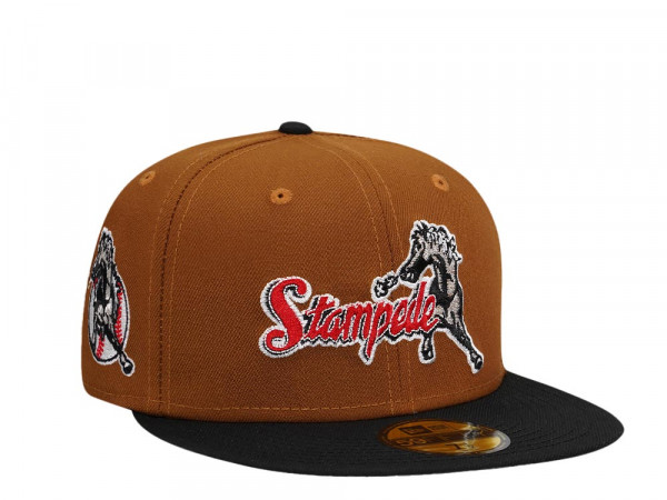 New Era Sant Bernadino Stampede Bourbon Throwback Two Tone Edition 59Fifty Fitted Cap