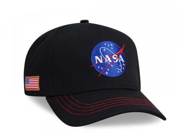 Capslab NASA Black Trucker Snapback Cap