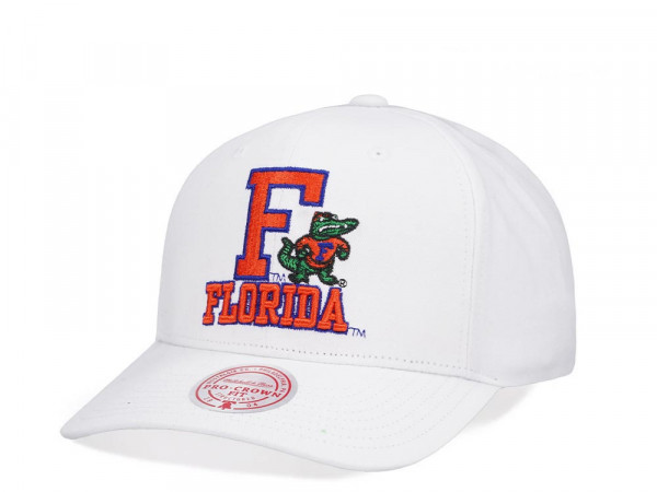 Mitchell & Ness University of Florida All in Pro White Snapback Cap