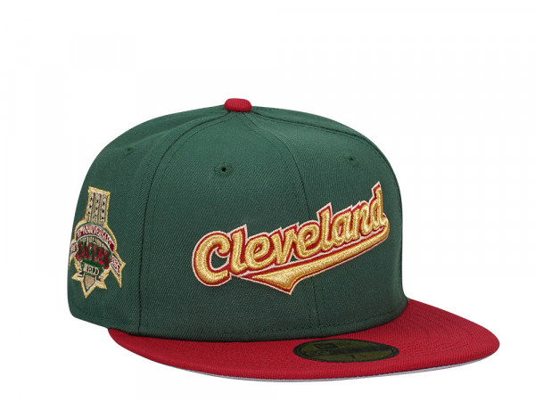 New Era Cleveland Indians 10th Anniversary Gold Prime Two Tone Edition 59Fifty Fitted Cap