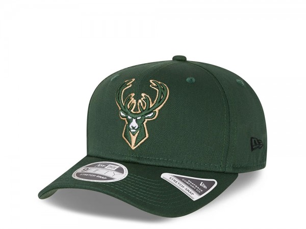 New Era Milwaukee Bucks Green 9Fifty Stretch Snapback Cap