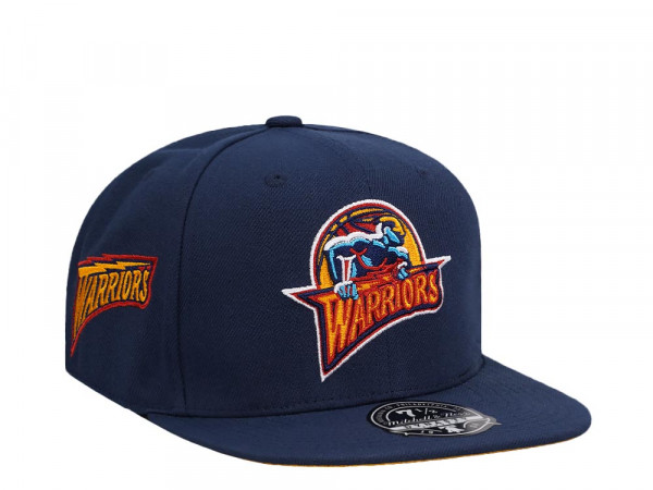 Mitchell & Ness Golden State Warriors Logo History Hardwood Classic Dynasty Fitted Cap