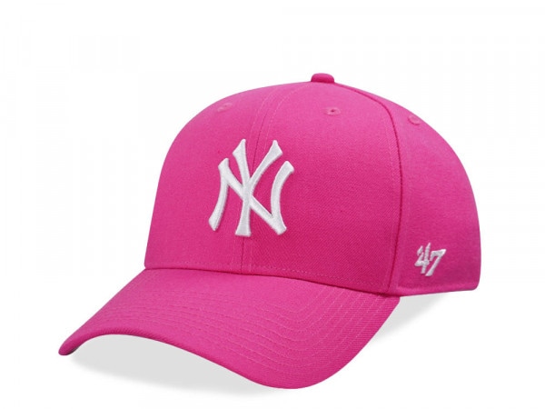 47Brand New York Yankees Magenta MVP Snapback Cap