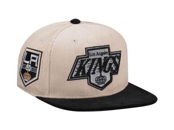 Mitchell & Ness Los Angeles Kings 50th Anniversary Two Tone Vintage Cord Edition Dynasty Fitted Cap