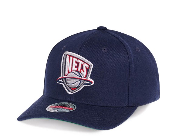 Mitchell & Ness Brooklyn Nets Team Ground Red Line Solid Flex Snapback Cap