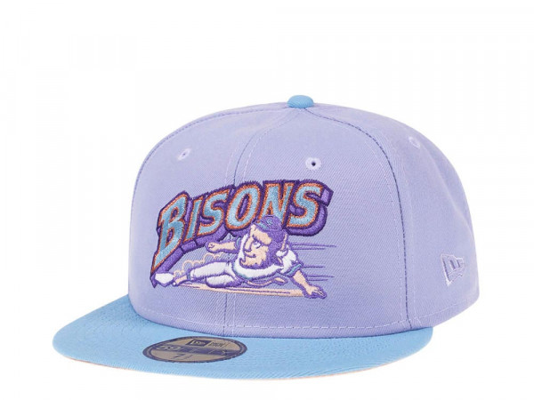 New Era Buffalo Bisons Copper Lavender Prime Two Tone Edition 59Fifty Fitted Cap