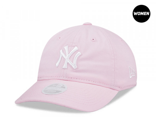 New Era New York Yankees Pink White Womens 9Twenty Strapback Cap