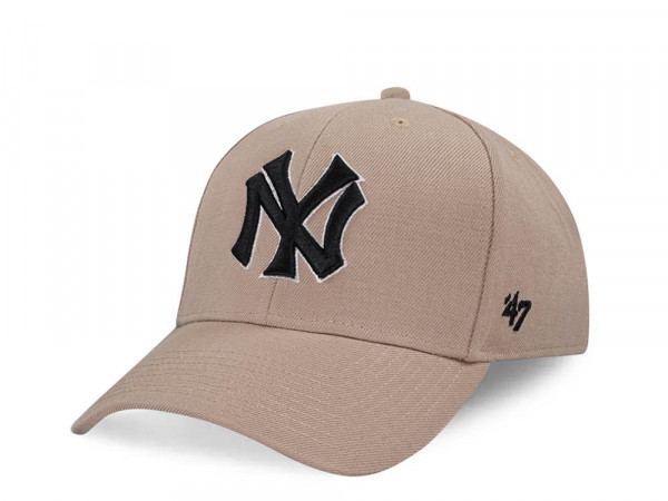 47Brand New York Yankees Cooperstown Khaki MVP Snapback Cap