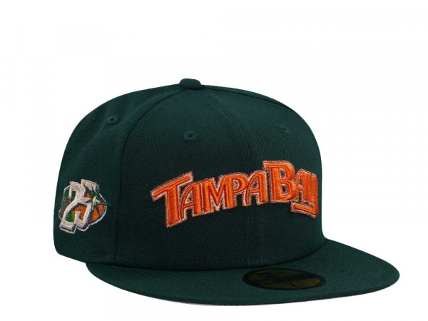 New Era Tampa Bay Rays 25th Anniversary Dark Green Prime Edition 59Fifty Fitted Cap