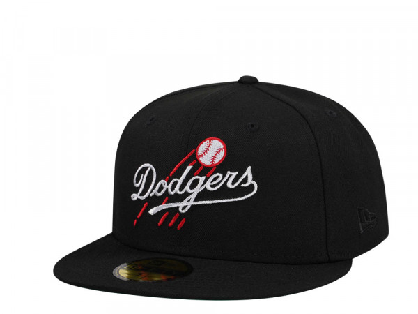 New Era Brooklyn Dodgers Black Throwback Edition 59Fifty Fitted Cap