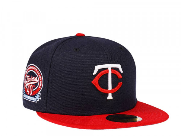 New Era Minnesota Twins 40th Anniversary Two Tone Classic Edition 59Fifty Fitted Cap