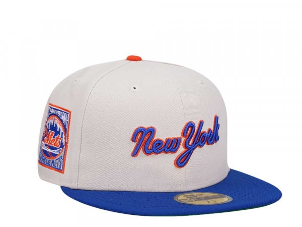 New Era New York Mets 25th Anniversary Miracle Throwback Two Tone Edition 59Fifty Fitted Cap