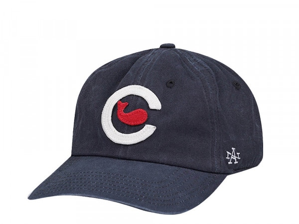 American Needle Chicago Whales Archive Navy  Strapback Cap