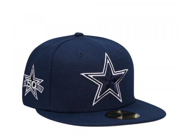 New Era Dallas Cowboys 50th Anniversary Navy Classic Edition 59Fifty Fitted Cap