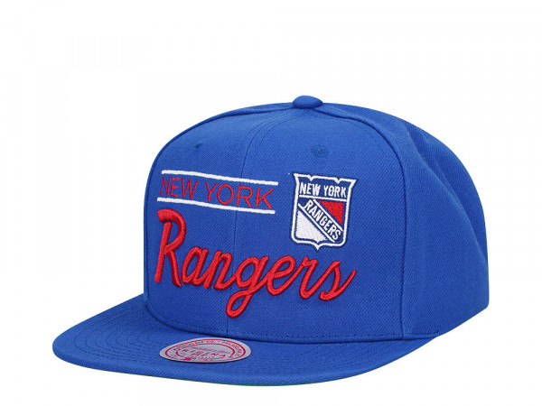 Mitchell & Ness New York Rangers Lock Up Vintage Snapback Cap